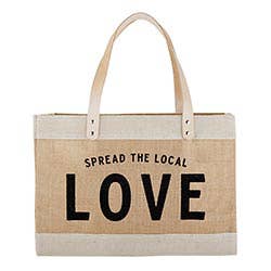 Spread the Local Love Large Natural Market Tote