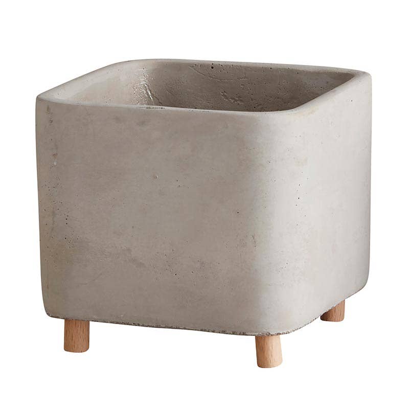 Small Square Pot with Legs