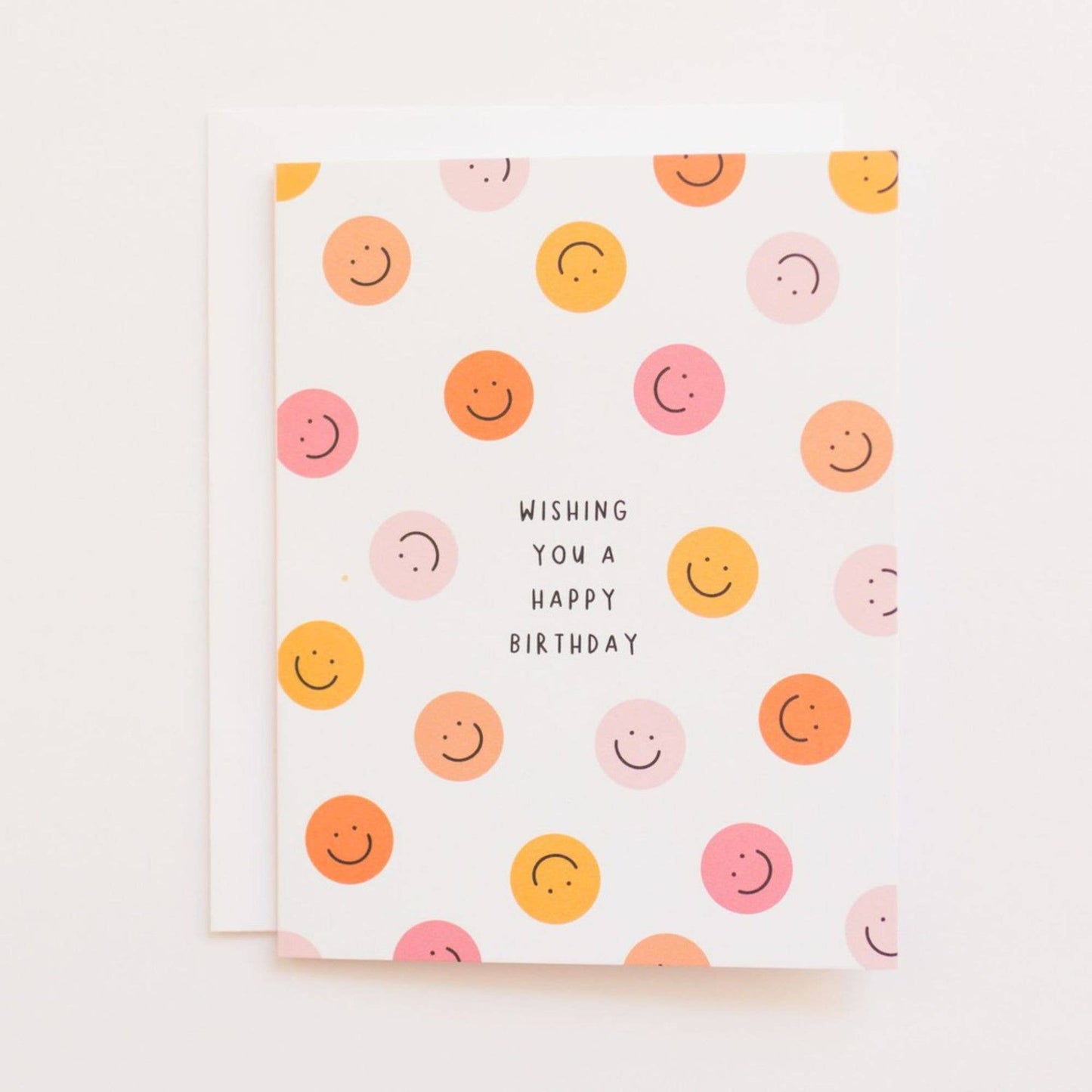 Happy Birthday Smiley Faces Greeting Card
