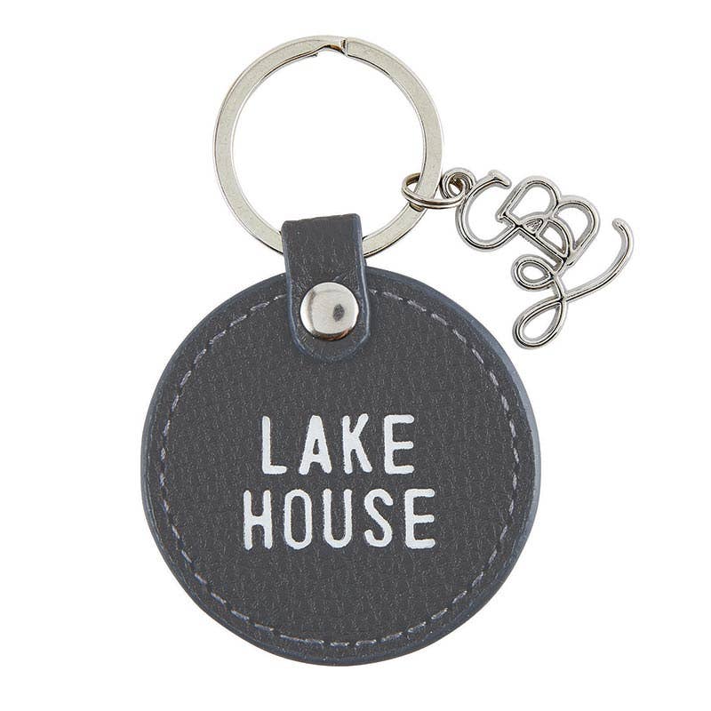 Lake House Leather Key Tag