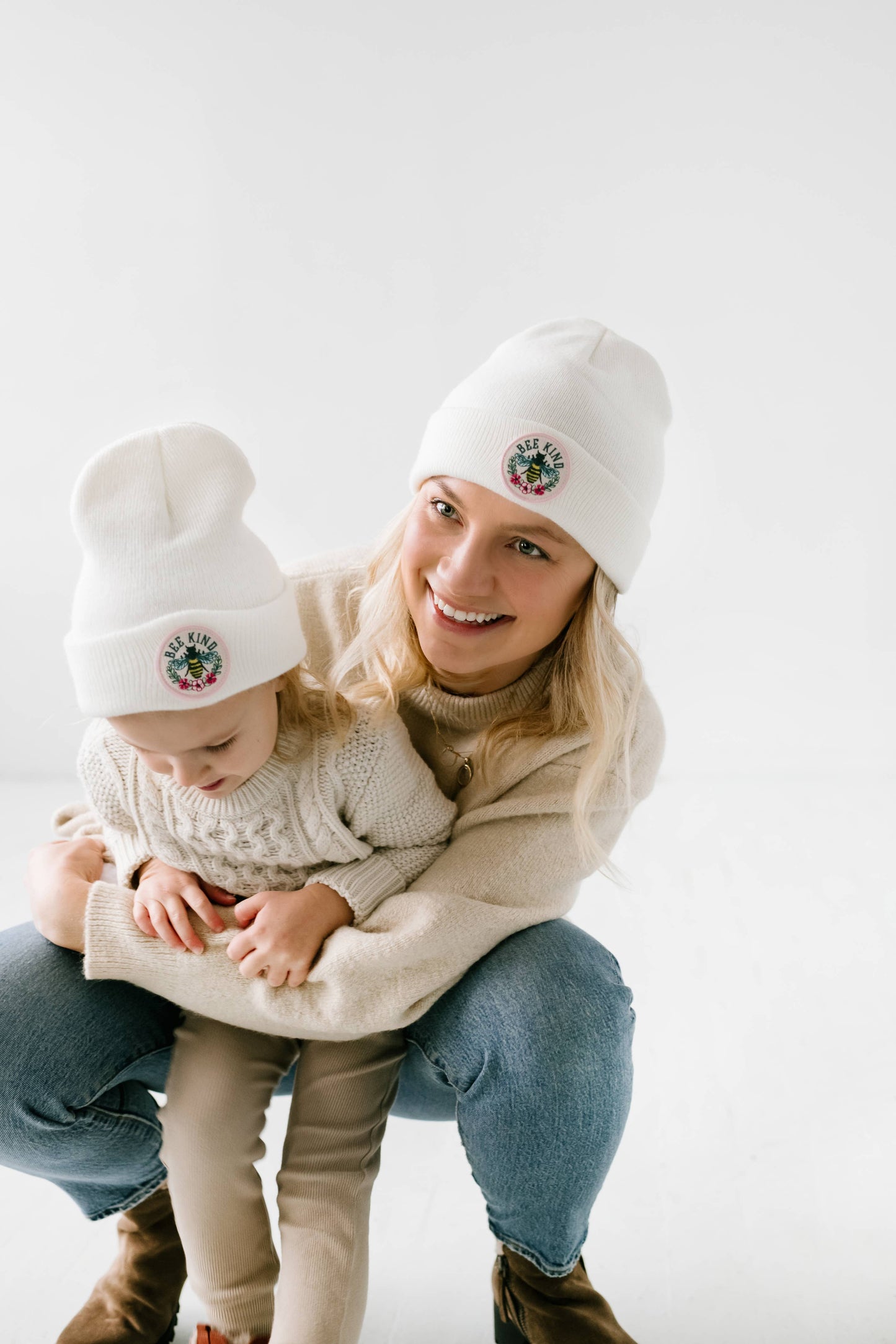 Bee Kind Dove Beanie