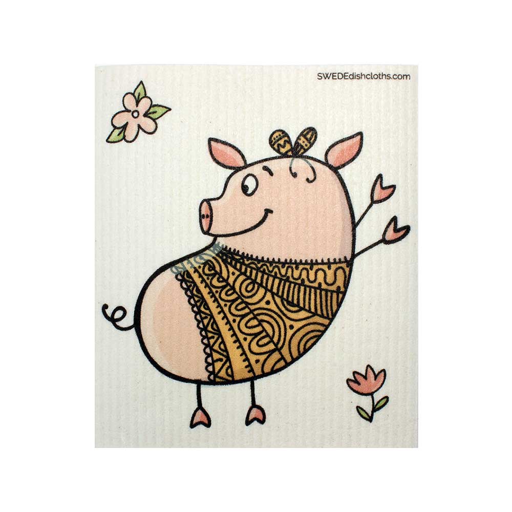 Dancing Pig Swedish Dishcloths