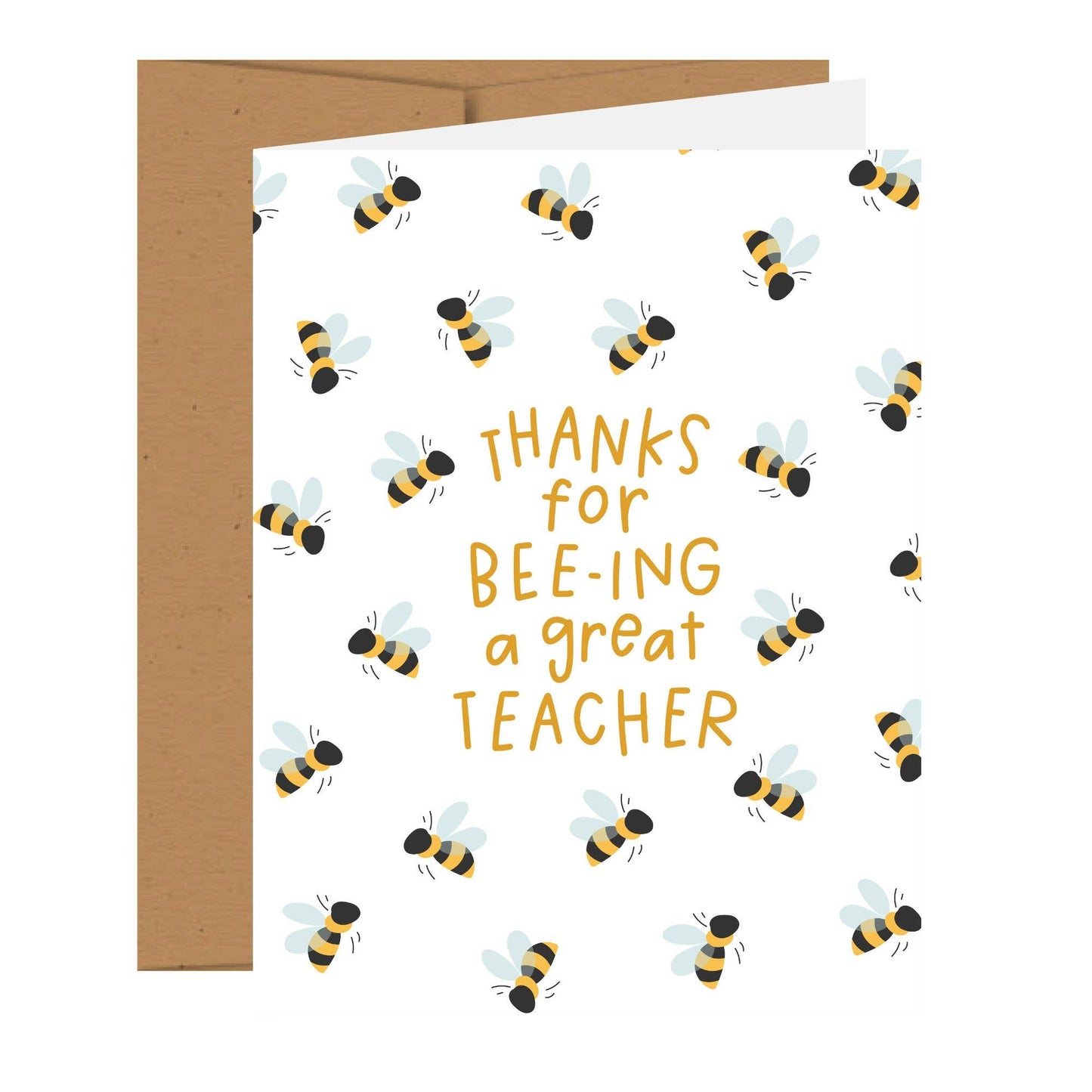 Bumble Bee Teacher Thank You Greeting Card